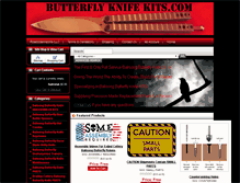 Tablet Screenshot of butterflyknifekits.com